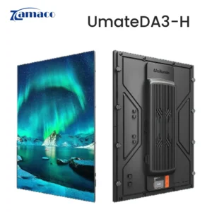 Màn hình LED Unilumin UmateDA3-H nhìn nghiêng, cabinet mặt trước và mặt sau