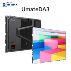 Màn hình LED Unilumin UmateDA3 nhìn nghiêng, cabinet mặt trước và mặt sau