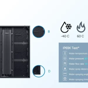 Màn hình LED ngoài trời Unilumin Usurface III Pro 10.000 nit IP69K Unilumin Usurface III Pro chịu nhiệt độ -40℃ đến 60℃, bão và hơi muối ven biển