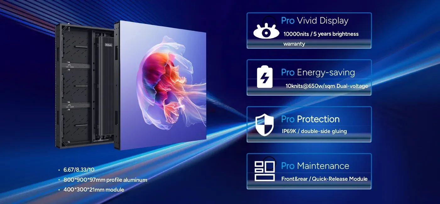 Bốn điểm Pro của Unilumin Usurface III Pro: hình ảnh, tiết kiệm điện, bảo vệ, bảo trì Bốn điểm Pro của Unilumin Usurface III Pro: hình ảnh, tiết kiệm điện, bảo vệ, bảo trì