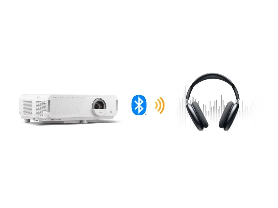 Máy chiếu Viewsonic LX750-4K phát âm thanh Bluetooth ra tai nghe Máy chiếu Viewsonic LX750-4K phát âm thanh Bluetooth ra tai nghe