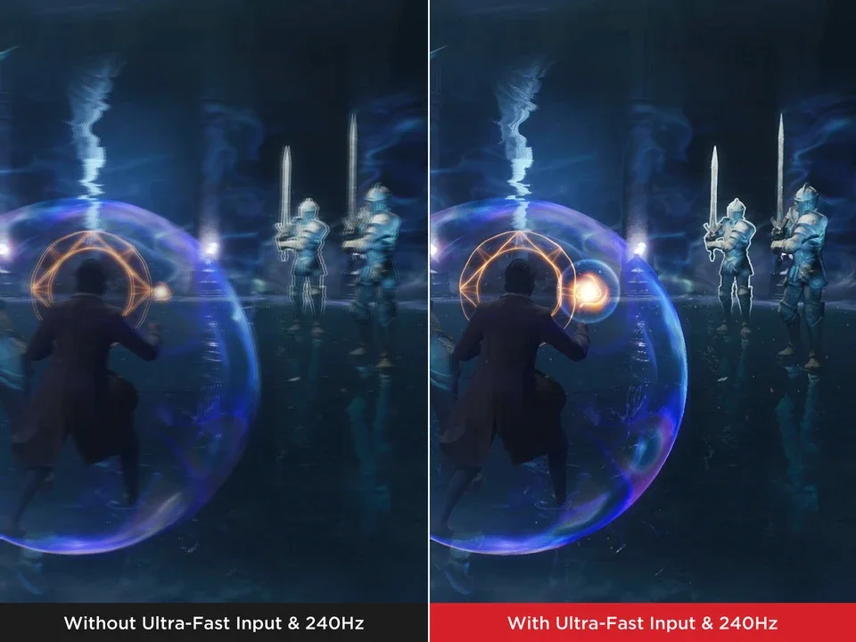 So sánh hình ảnh khi chơi game có và không có Ultra-Fast Input 240Hz trên máy chiếu Viewsonic LX750-4K So sánh hình ảnh khi chơi game có và không có Ultra-Fast Input 240Hz trên máy chiếu Viewsonic LX750-4K